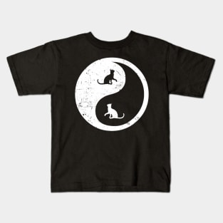 Cat Ying Yang Kids T-Shirt